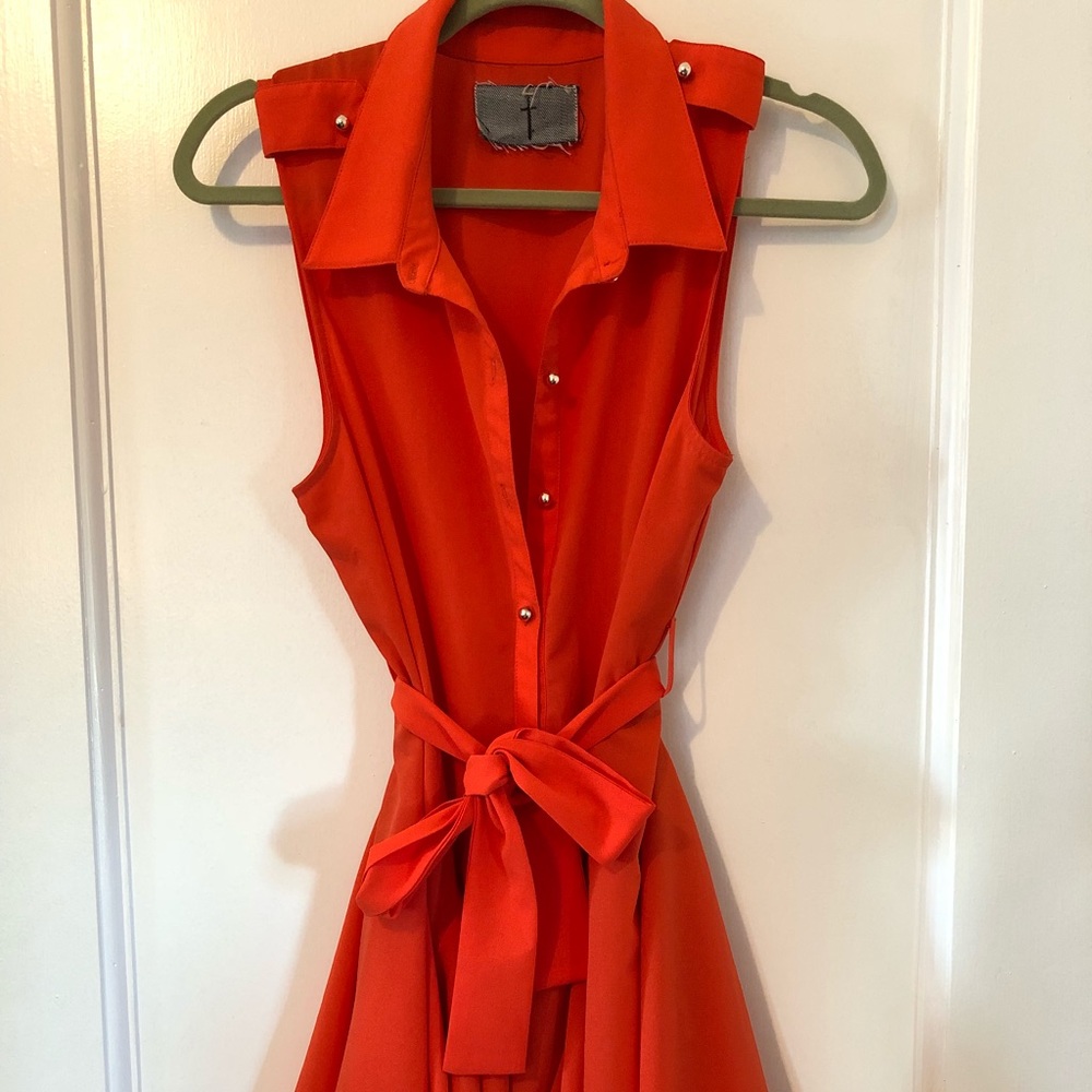 Fun & Flowy Orange Dress!